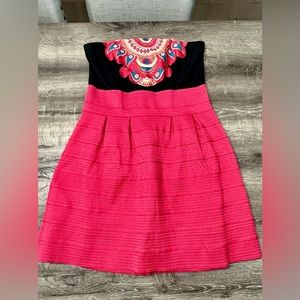 New York & Co. Strapless Multi-Color Dress In Like New Condition - Sz. XL